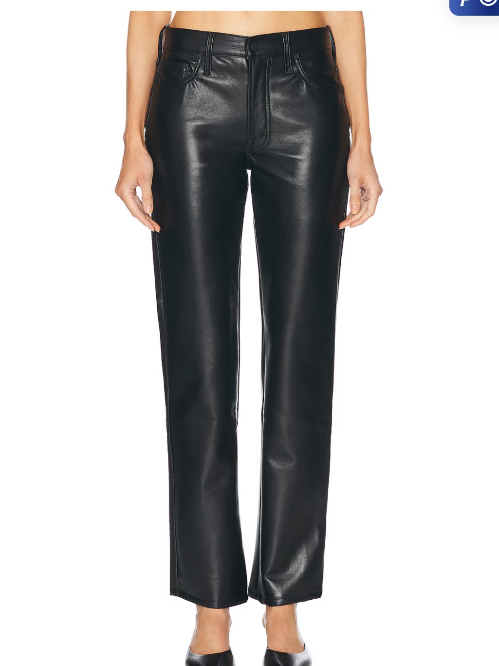 Mother Denim Smarty Pants Skimp In Black